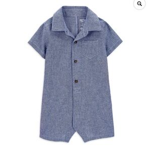 NWT Carter's Child of Mine Baby Boy Romper, One-Piece, Size: 12 M
